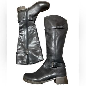 RUDSAK NEW never worn size 38 (7.5) Black Leather riding boots w/ subtle details